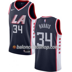 Camiseta Hombre NBA Los Angeles Clippers Tobias Harris 34 2018-19 Nike City Edition Navy Swingman